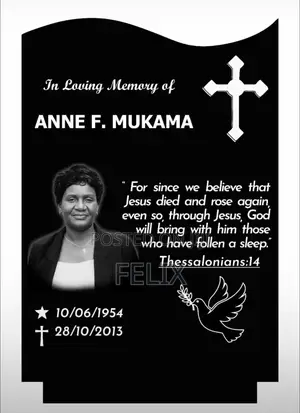Tombstones / Headstones and Mabo Za Makaburi (Granite Halisi)