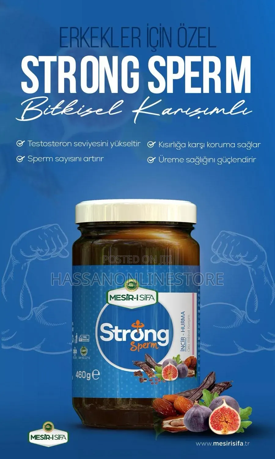 Mesirişifa Strong Sperm Fig and Date Extract Paste for Men 460g