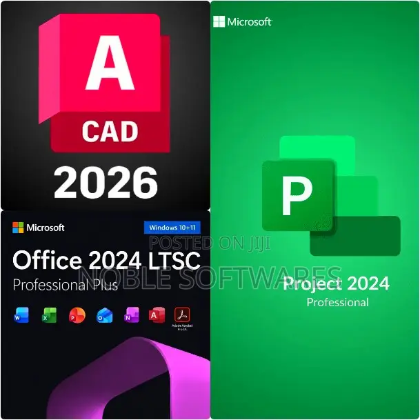 Autocad 2026 + Ms Office LTSC 2024 + Ms Project 2024 Pro