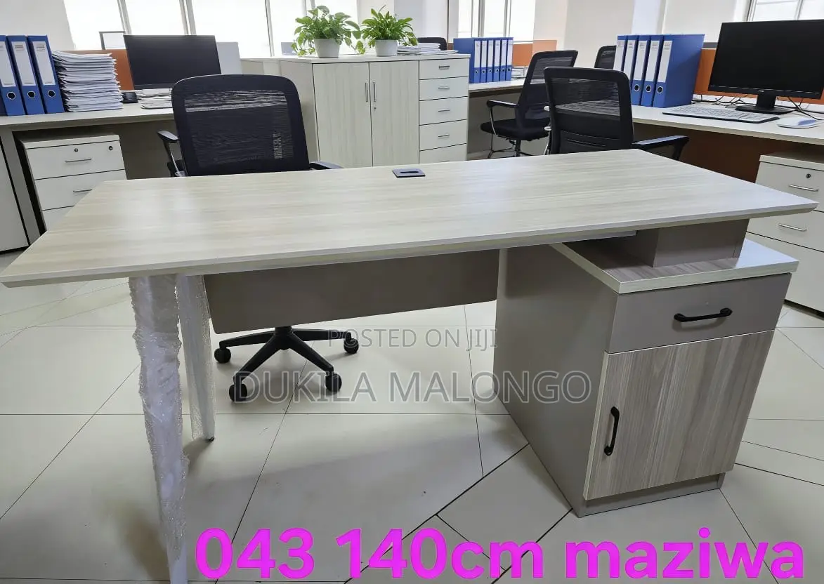 Office Table Ngumu Mno Jaman Cm 140 Kwa 65
