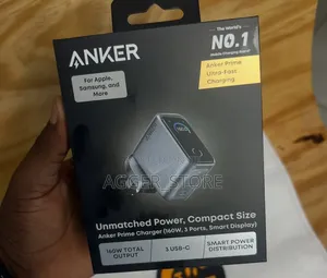 Anker Power, Compact Size Prime Charger(160w,3 Ports,Smartdisplay