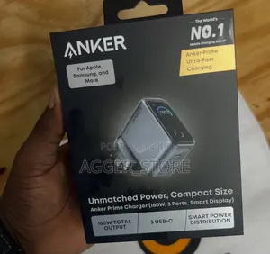 Anker Power, Compact Size Prime Charger(160w,3 Ports,Smartdisplay