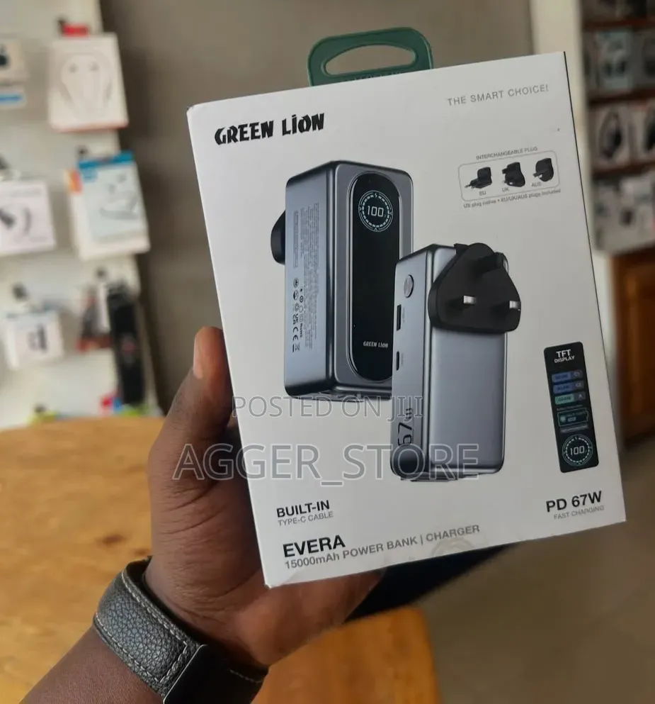 Green Lion Evera 15000mah Power Bank + Charger (Pd 67w)