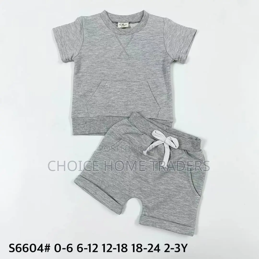 Nguo Za Mtoto Wa Kiume/Todder Summer Outfit