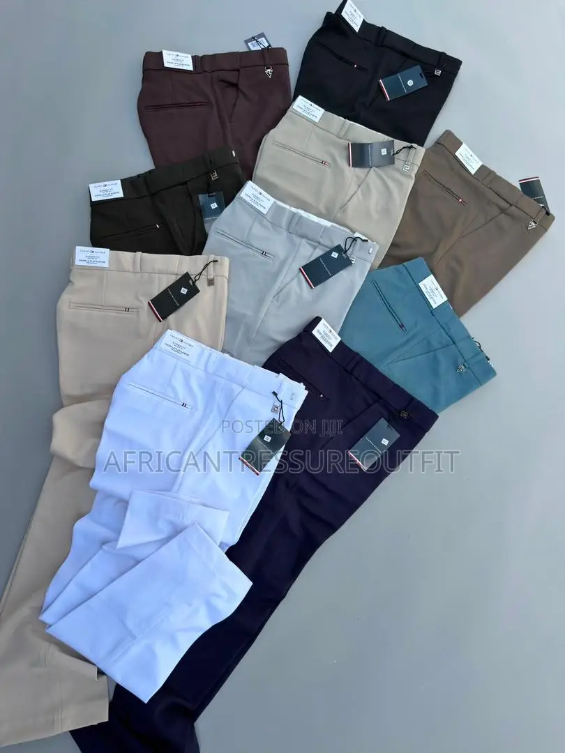 Tommy Hilfiger Premier Formal Pants Made in Peenut Fabric Collection