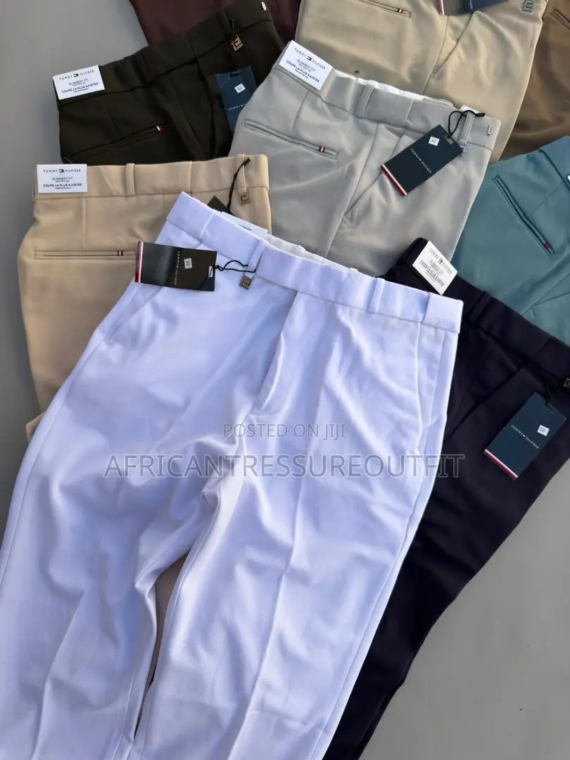 Tommy Hilfiger Premier Formal Pants Made in Peenut Fabric Collection