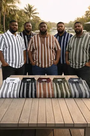 Alpha Studio Big Polo Tshirt Size 3xl—6xl Only