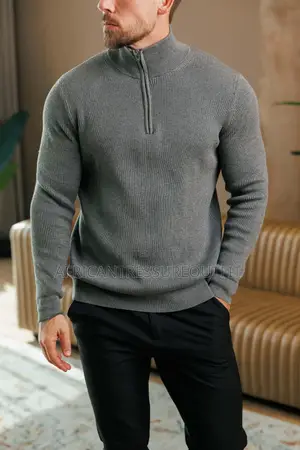 Belstaff Ribbed Half-Zip Long Sleeves Sweaters