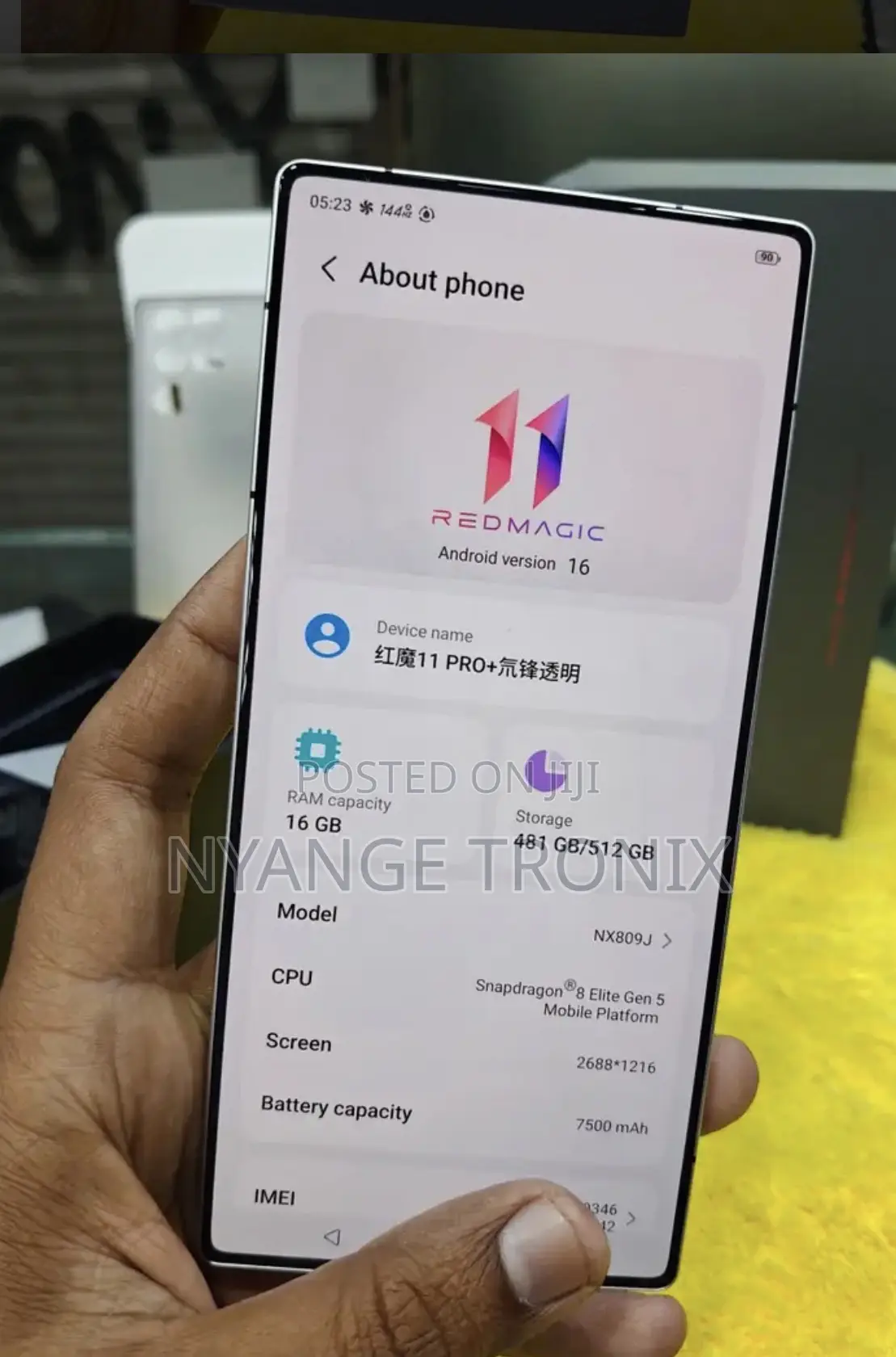 New ZTE nubia Redmagic 11 Pro+ 5G 512 GB Black