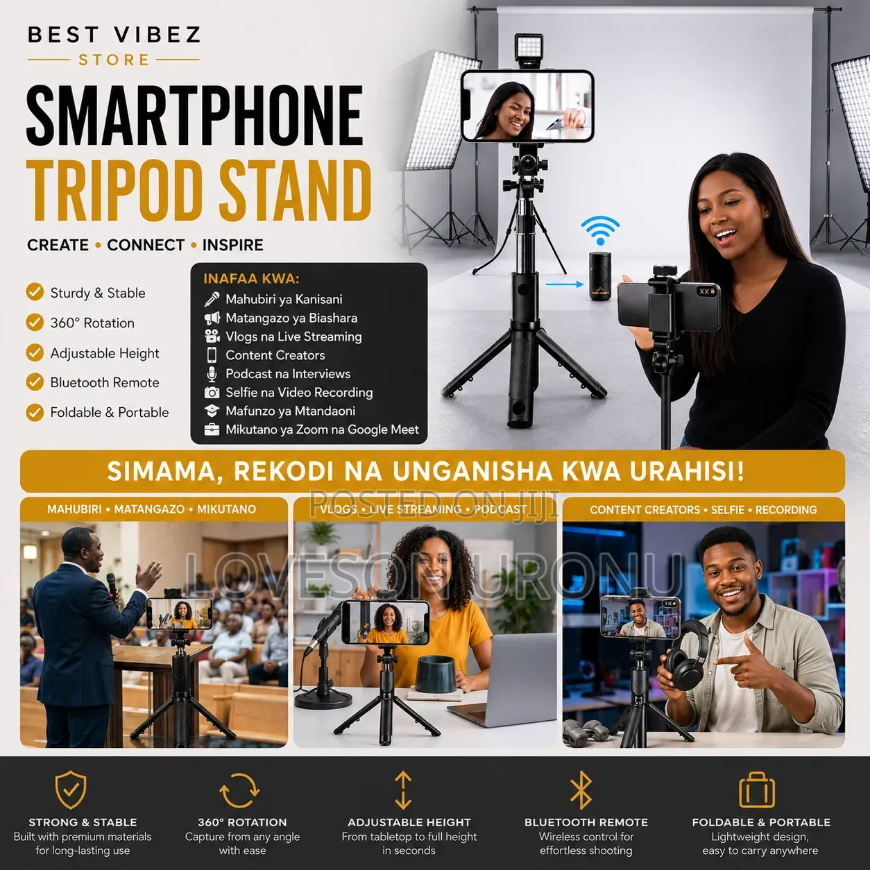 Smart Phone Tripod Stand