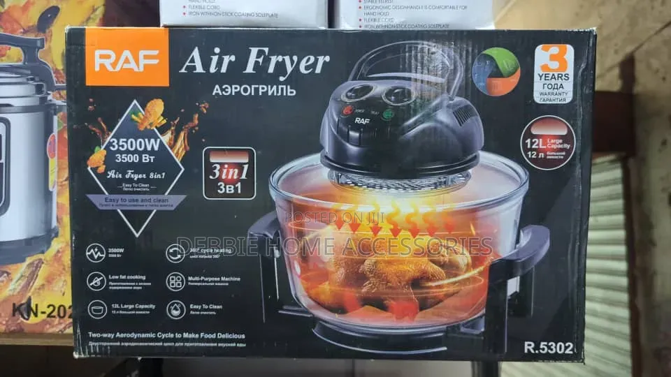 Raf Halogen Air Fryer (Model R.5302) With a 3500w Power Rating.
