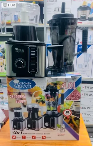Kitchen Queen 3-in-1 Multifunctional Commercial Blender -4.0l Capacity