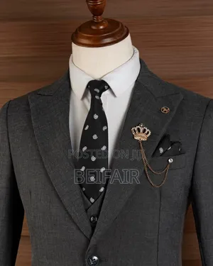Charcoal Grey Double Button Suits