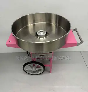 Commercial Electric Candy Floss Machine With Cart 0.9kw, 73cm Ec-04c