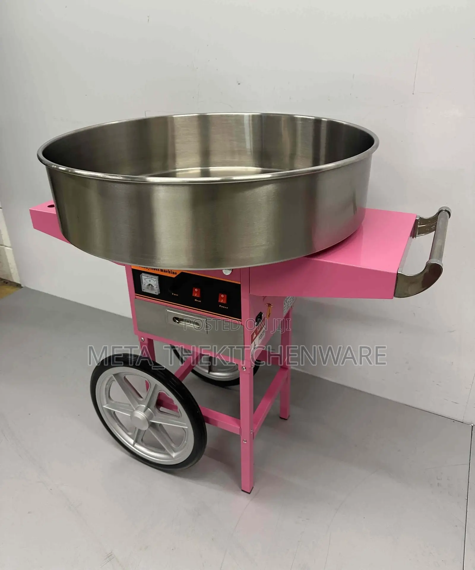 Commercial Electric Candy Floss Machine With Cart 0.9kw, 73cm Ec-04c