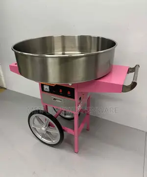 Commercial Electric Candy Floss Machine With Cart 0.9kw, 73cm Ec-04c