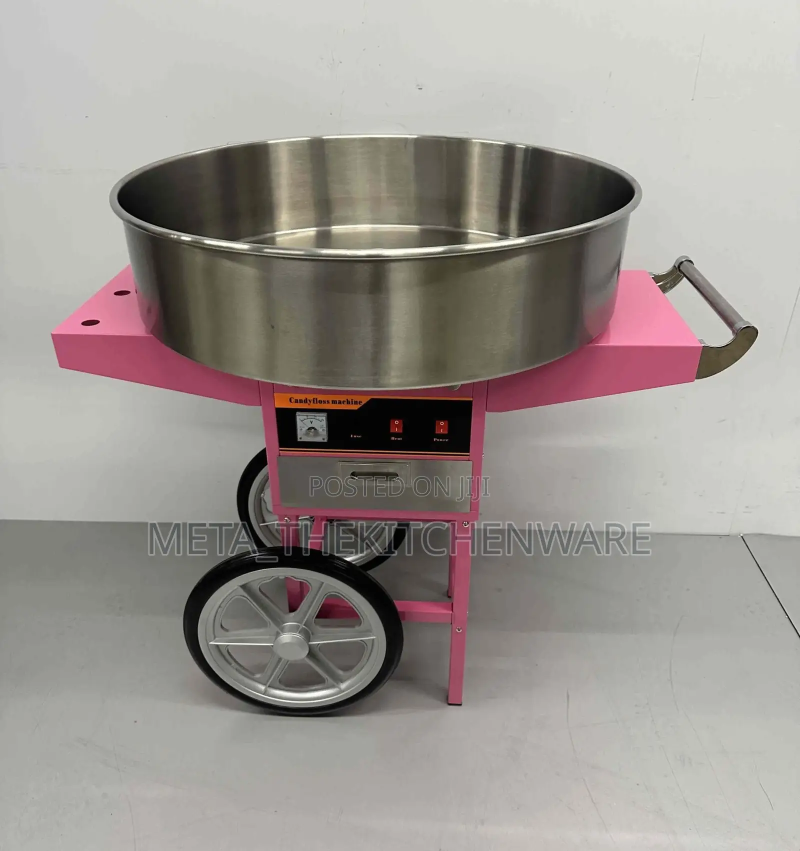 Commercial Electric Candy Floss Machine With Cart 0.9kw, 73cm Ec-04c