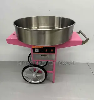Commercial Electric Candy Floss Machine With Cart 0.9kw, 73cm Ec-04c