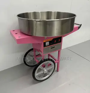 Commercial Electric Candy Floss Machine With Cart 0.9kw, 73cm Ec-04c