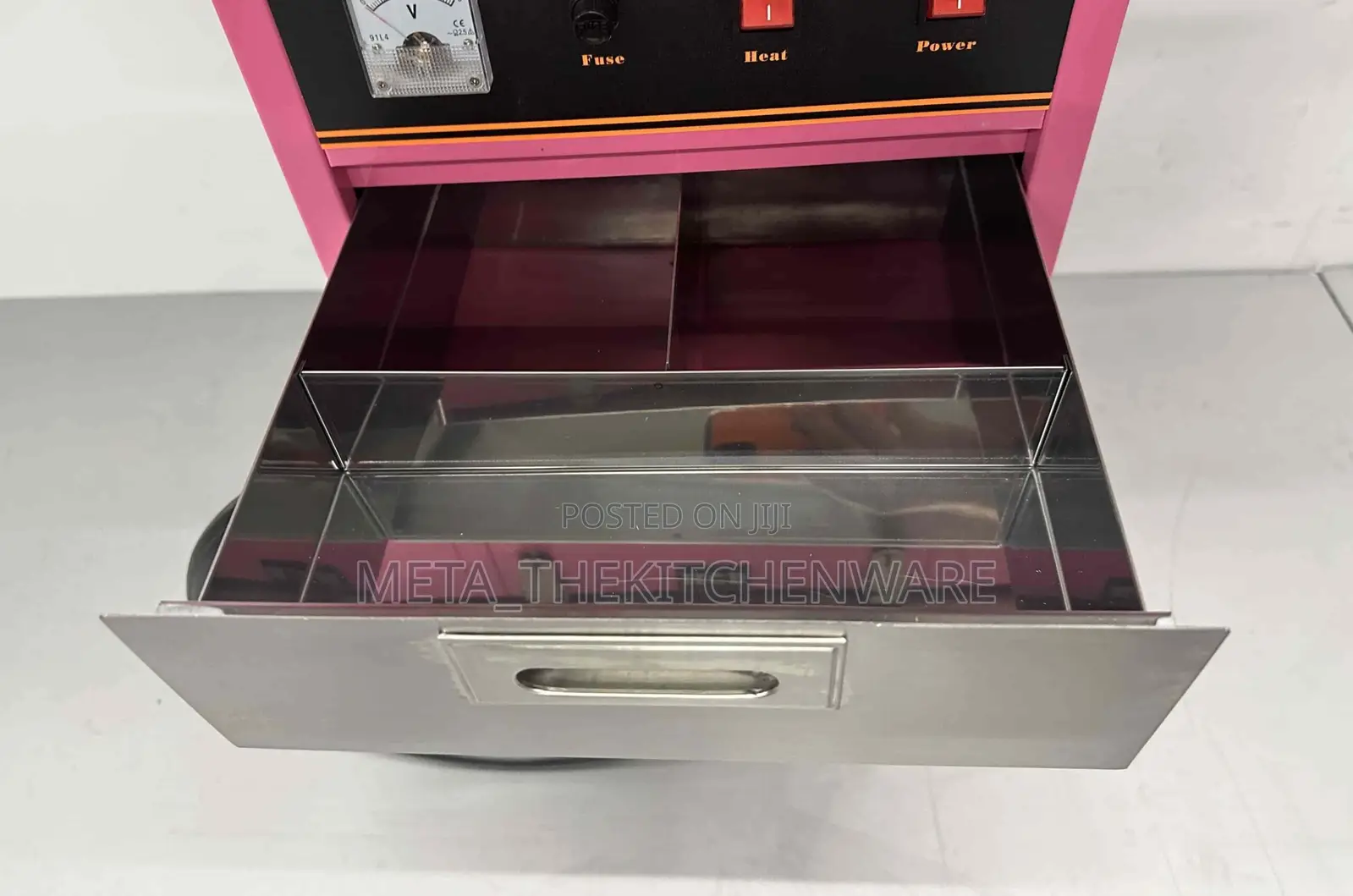 Commercial Electric Candy Floss Machine With Cart 0.9kw, 73cm Ec-04c