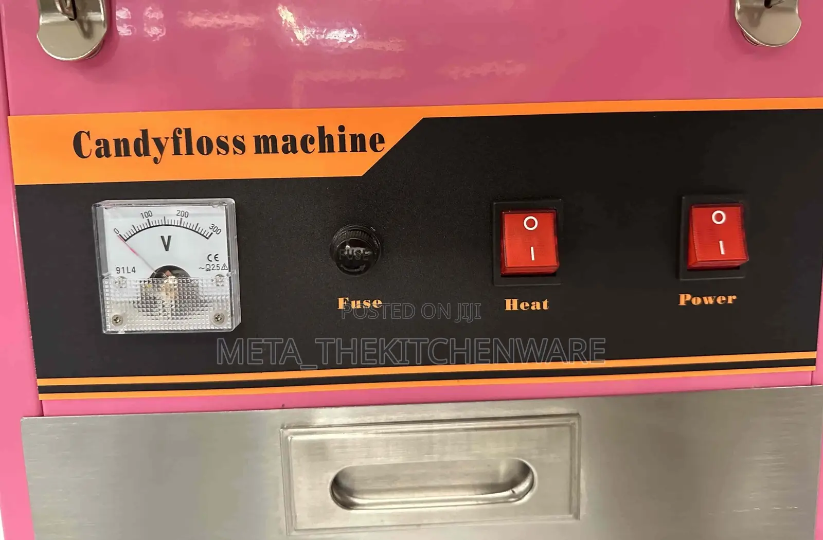 Commercial Electric Candy Floss Machine With Cart 0.9kw, 73cm Ec-04c