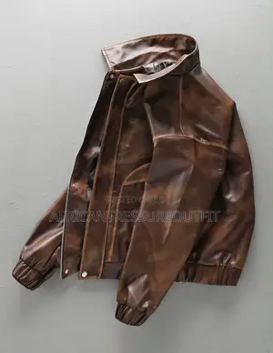 Ambassador Jacket a Distinctive Rustic Finish and Front Zip Up Closure