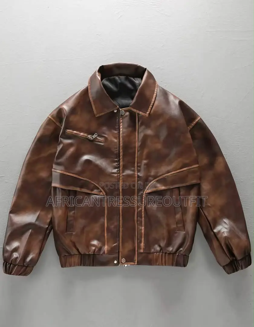 Ambassador Jacket a Distinctive Rustic Finish and Front Zip Up Closure