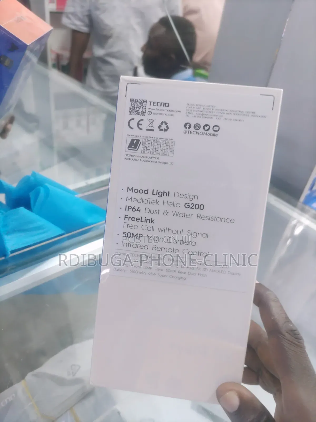 New Tecno Spark Slim 256 GB Black