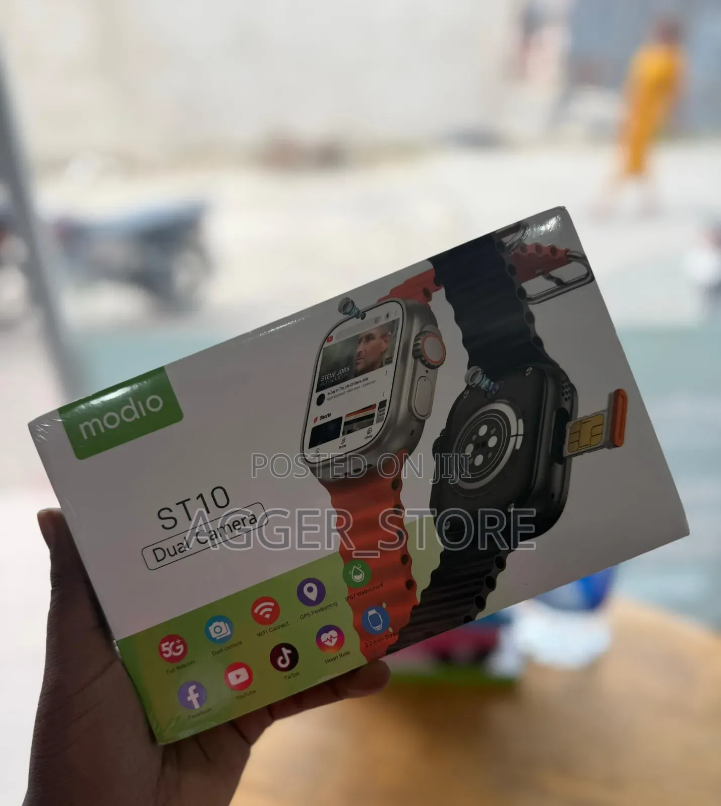 Modio St10 Simcard Smartwatch With Dual Camera and Playstore