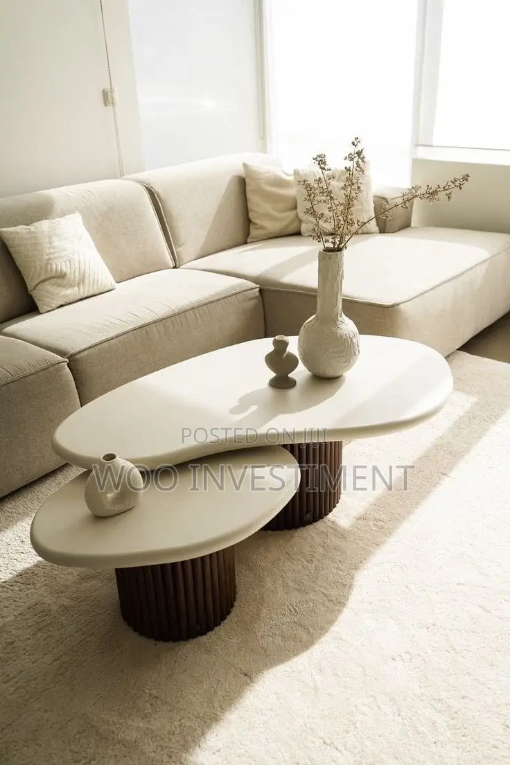 Classic Coffe Table Set Muonekano Wa Kisasa Imara Wa Kudumu