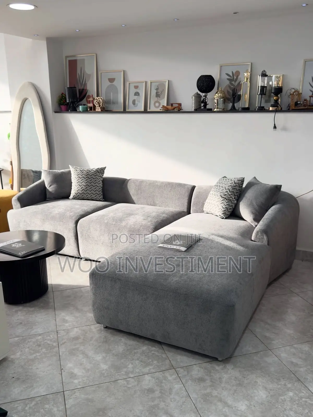 Sofa Za L-Shape Zenye Muonekano Wa Kisasa Ubora Wa Kudumu