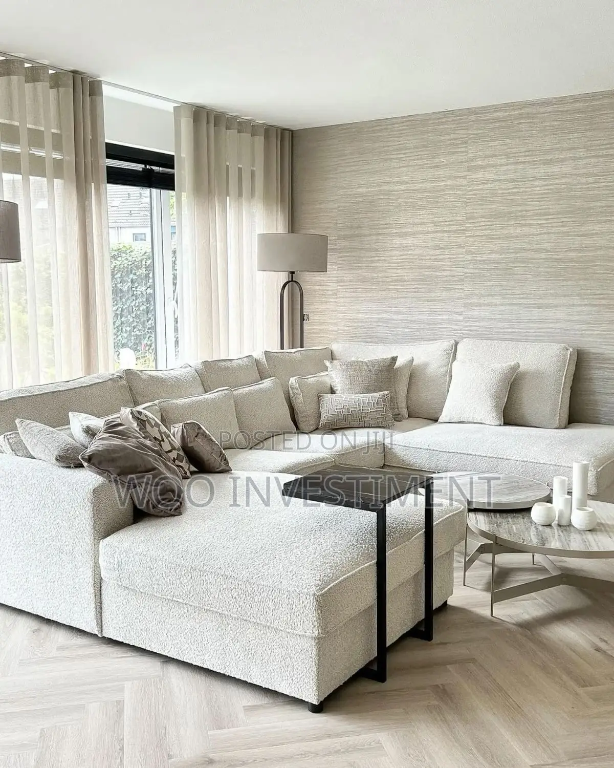 Sofa Za L-Shape Zenye Muonekano Wa Kisasa Ubora Wa Kudumu