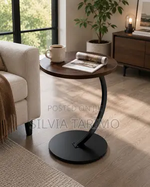 Modern Round Side Table – Elegant Sofa Living Room Table