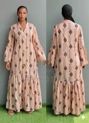 Women's Clothes Long-Sleeved High-Waist Big Swing Dresses