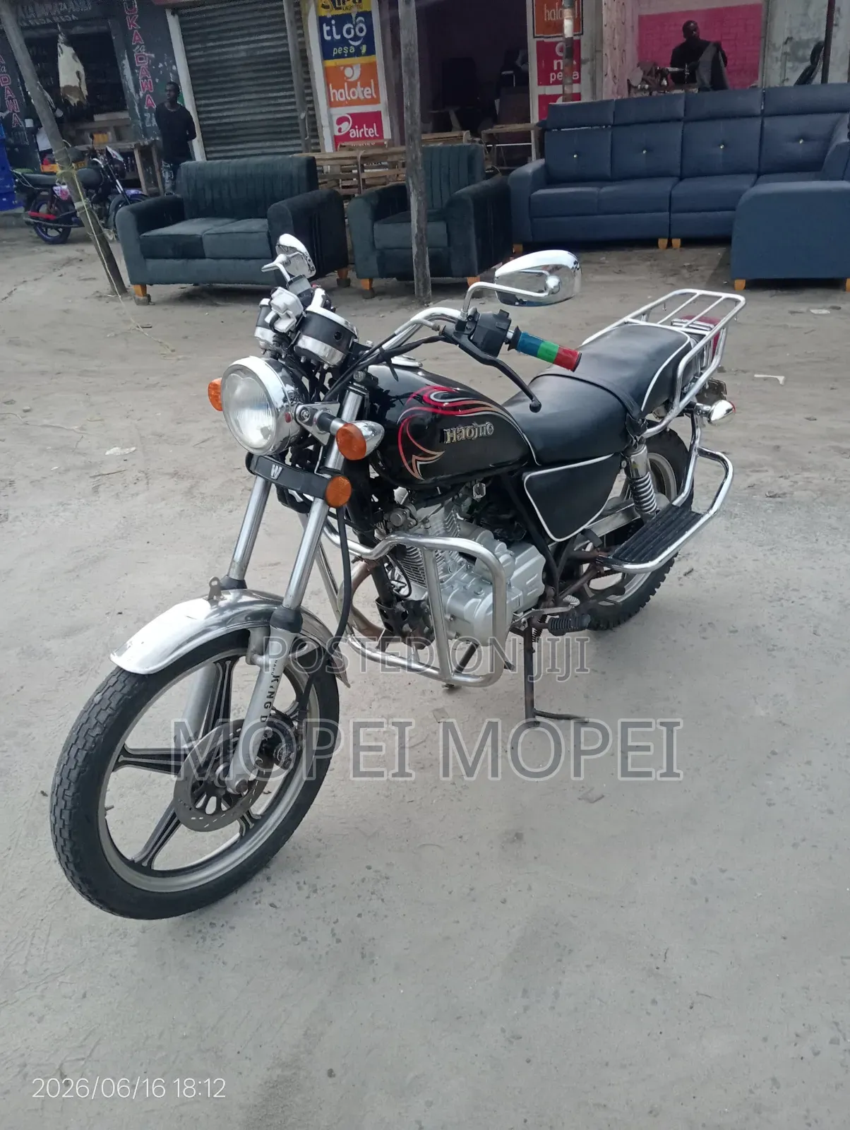 Haojue HJ125-18 2025 Black
