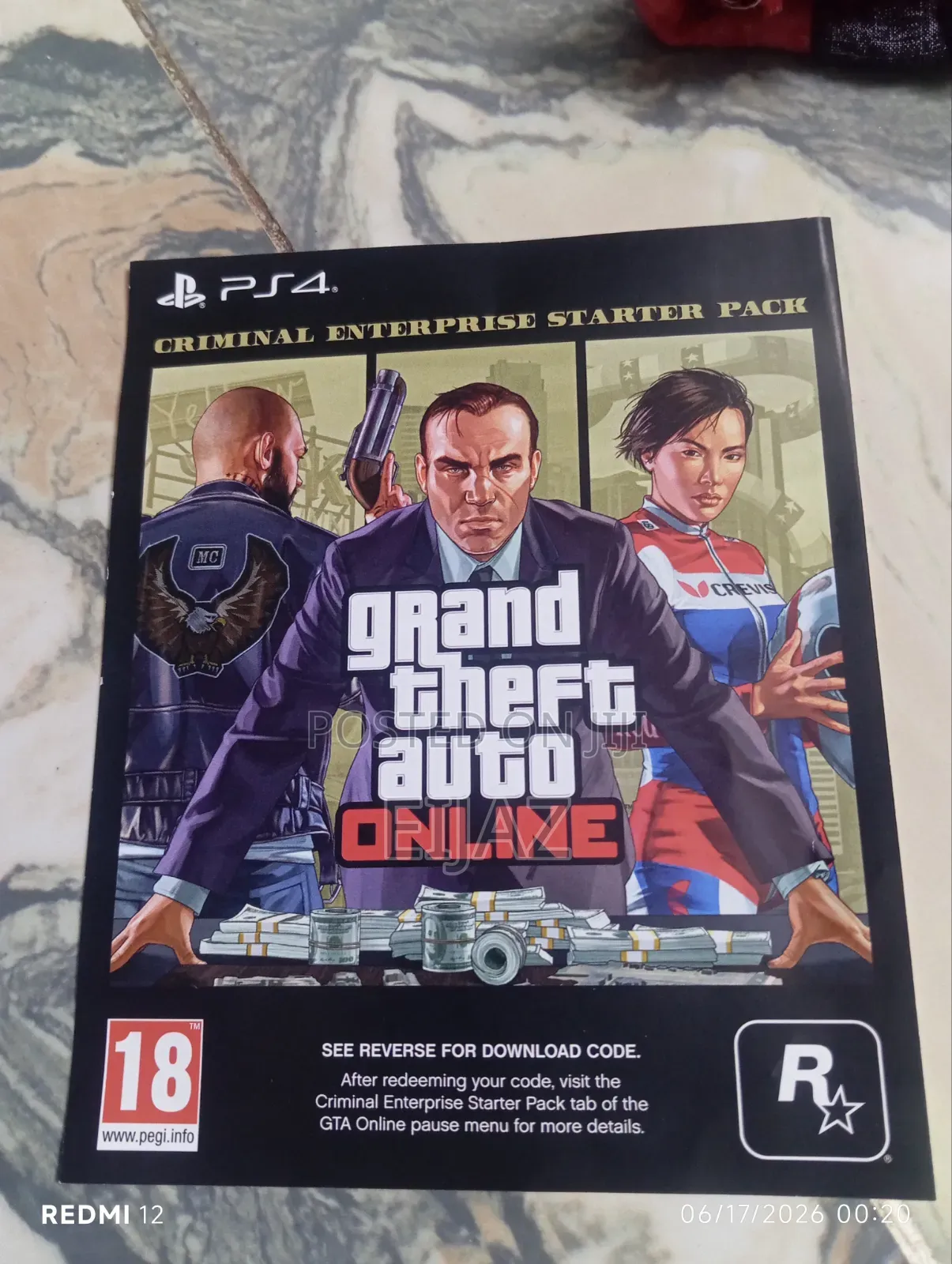 Gta Online Criminal Enterprise Starter Pack Ps4 (New/Unused Code)