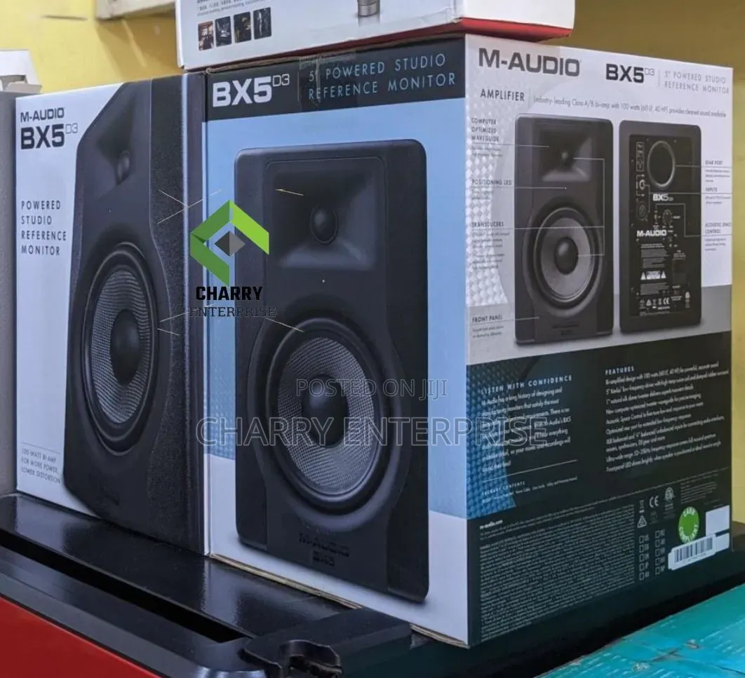 M-Audio Powered Studio Monitor Bx5 D3 With 5" Inch Kevlar Woofer
