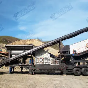 150 Tons Per Hour Mining Wheeled Mobile Impact Crusher Plant