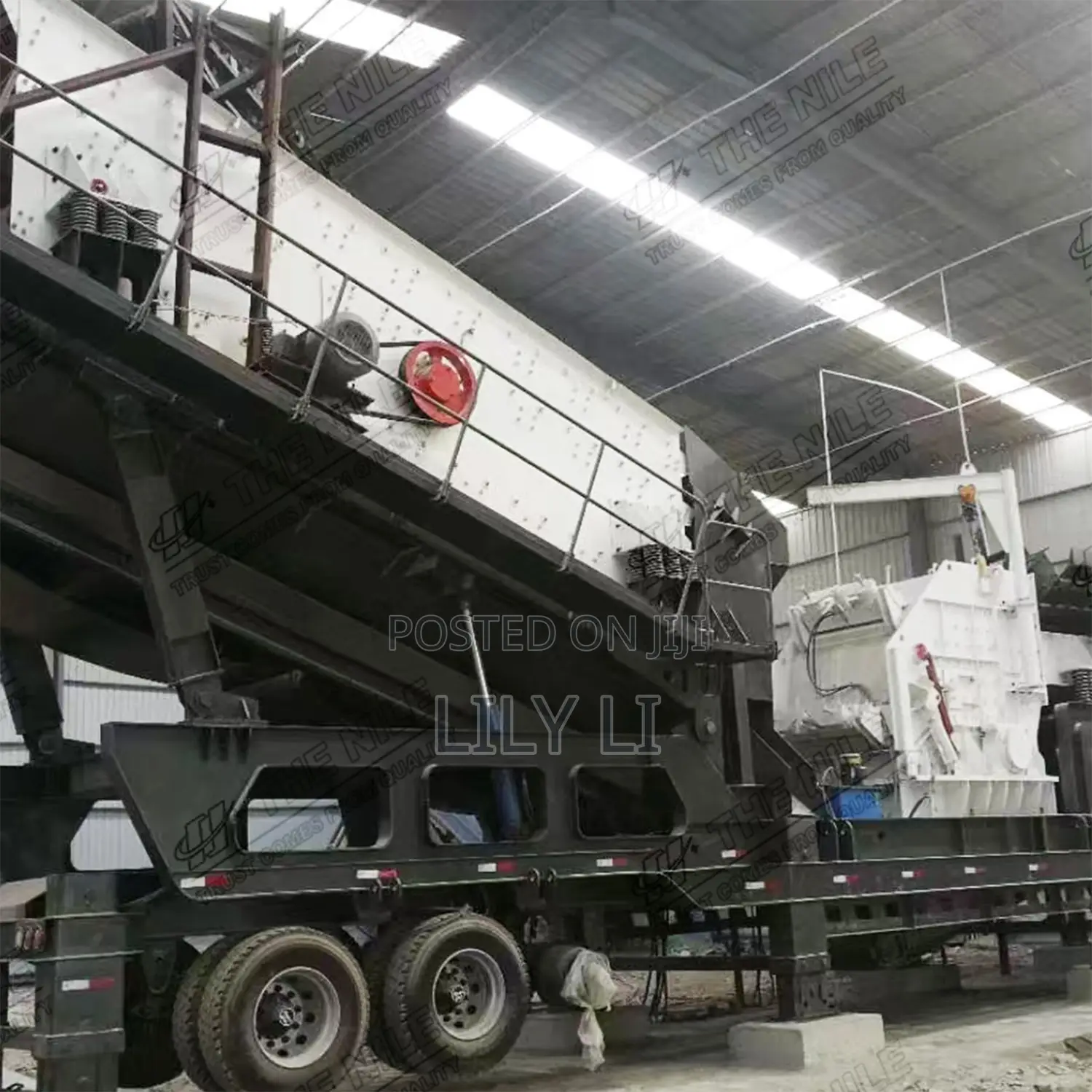 3in1 Mobile Impact Stone Crusher With Screening Plant