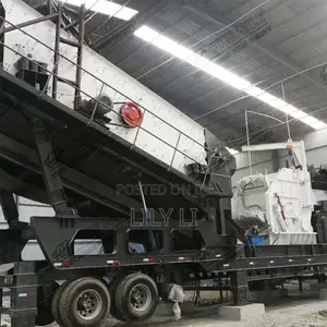 3in1 Mobile Impact Stone Crusher With Screening Plant