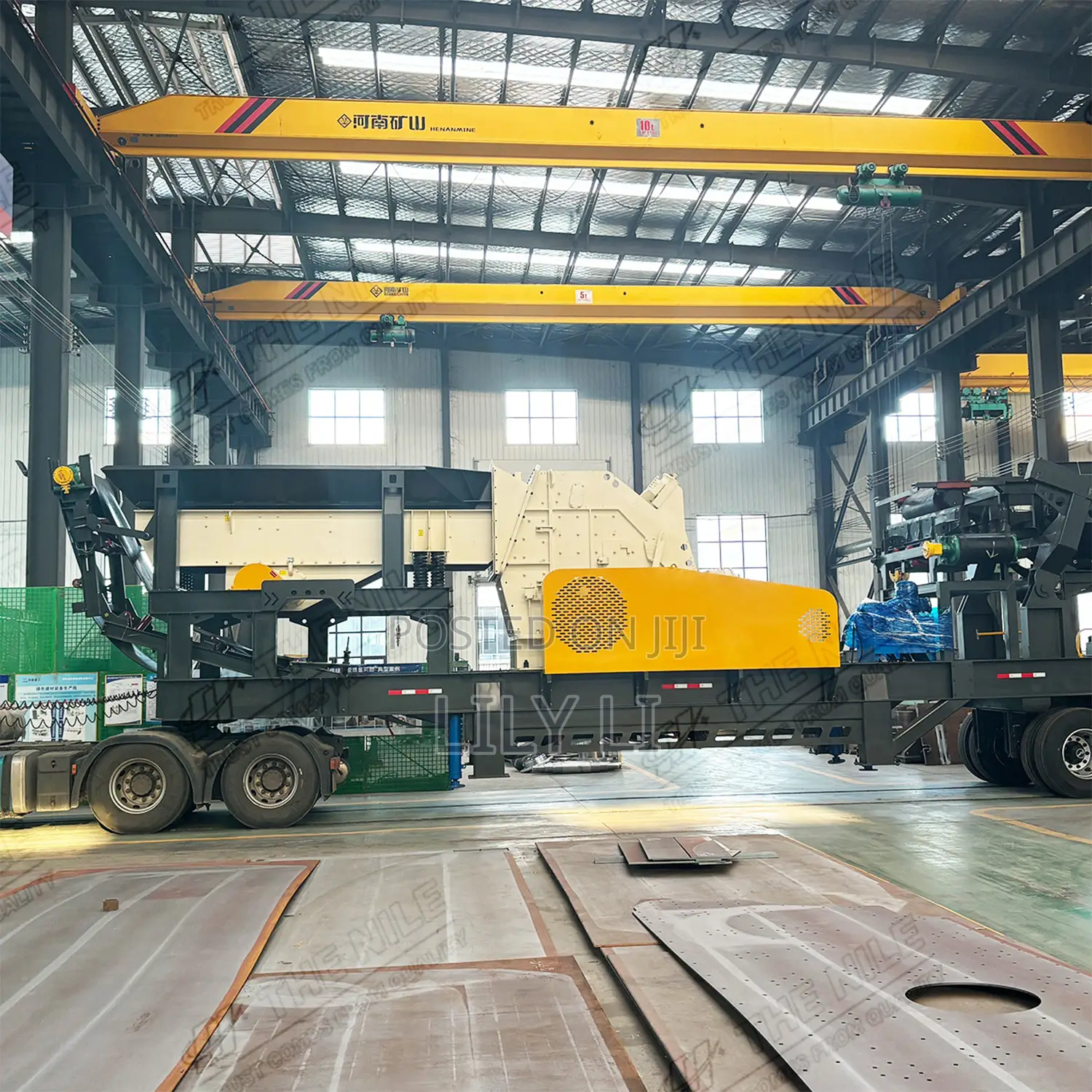 3in1 Mobile Impact Stone Crusher With Screening Plant