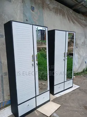 Kabati La Nguo Milango Miwili Full Kioo