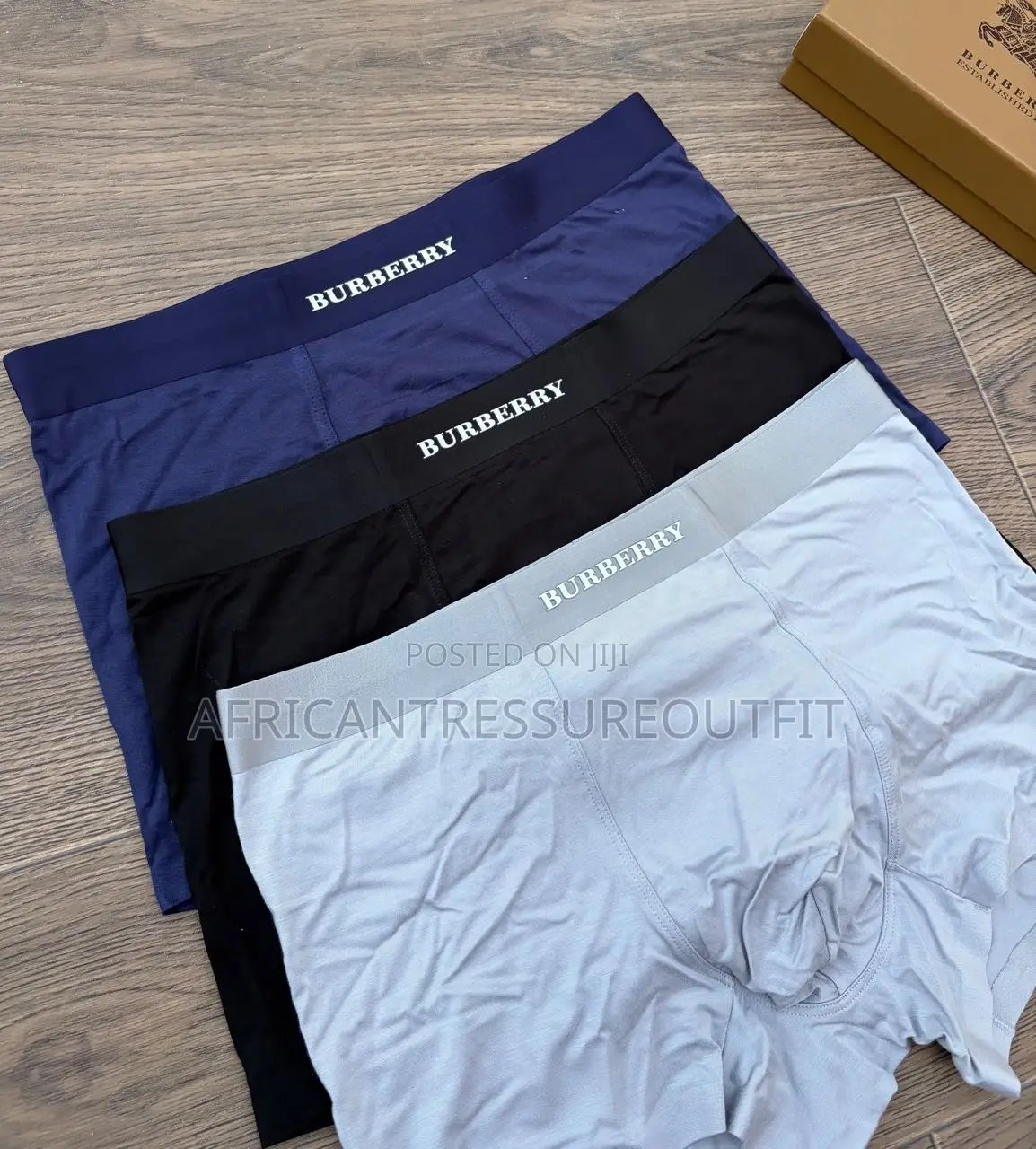 Burberry Men Boxer Crafted From Stretch Cotton for Comfort 3pieces