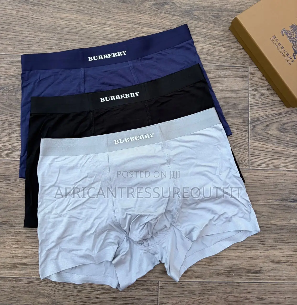 Burberry Men Boxer Crafted From Stretch Cotton for Comfort 3pieces