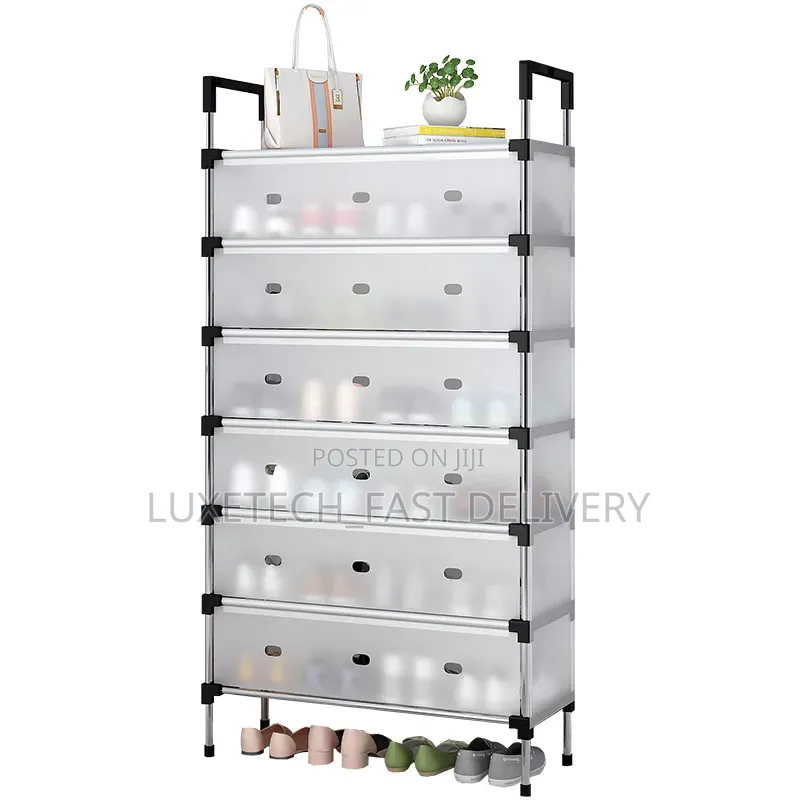 7-Tier Dustproof Modular Shoe Rack Organizer