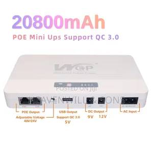 Mini Ups 20800mah Large Capacity Portable Poe Ups