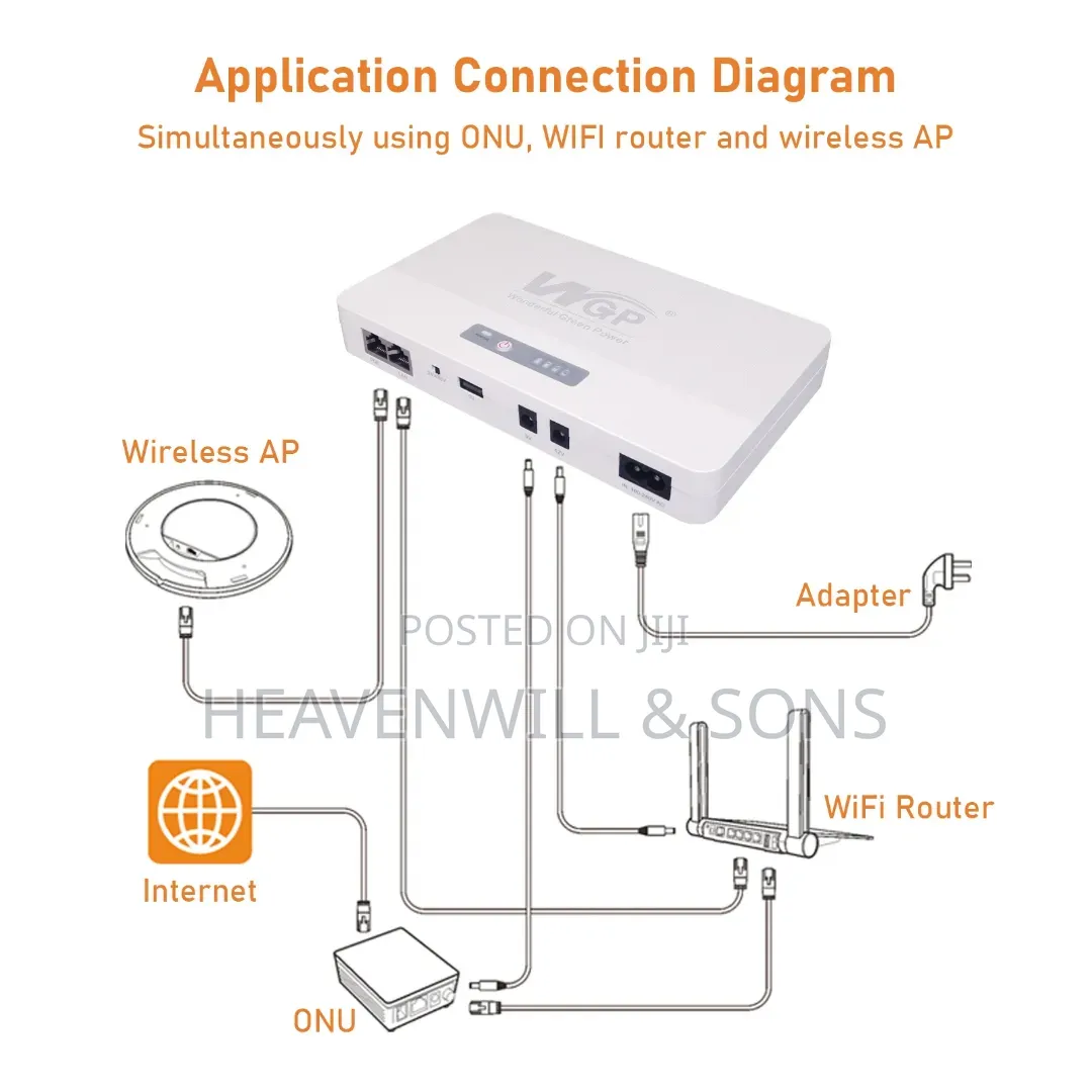 Mini Ups 20800mah Large Capacity Portable Poe Ups