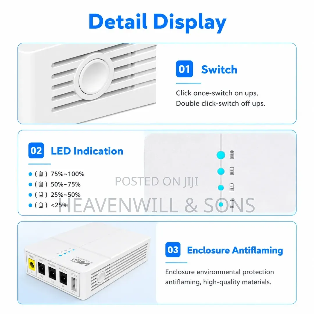 Mini Ups 13500mah Large Capacity Portable Poe Ups