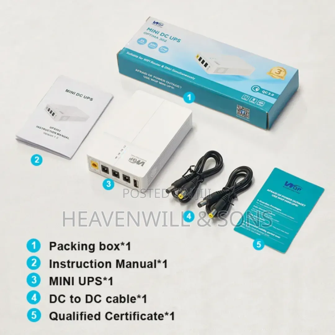 Mini Ups 13500mah Large Capacity Portable Poe Ups