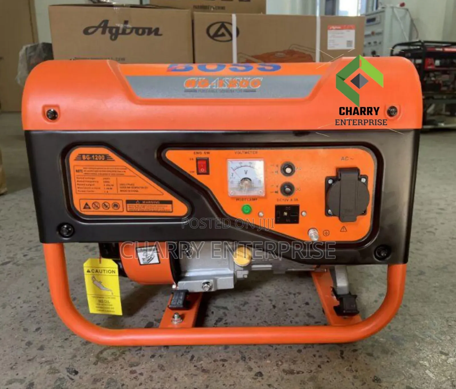 100% Copper Boss Generator Bg 1200 Single Phase 1kv/ 1kw